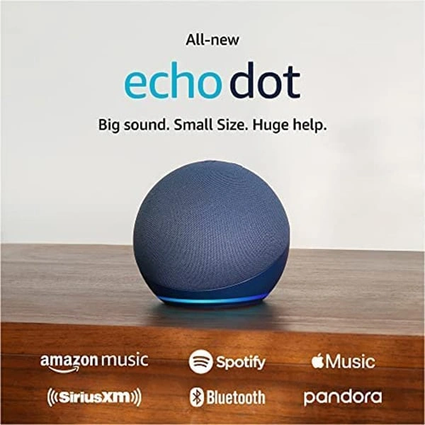 Amazon All-New Echo Dot (5th Gen, 2023 release) - Deep Sea Blue - Deep Sea Blue