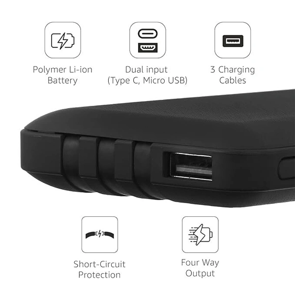 Amazon Basics 10000mAH Lithium Polymer Power Bank