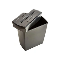 Amazon Basics 8-Sheet Strip Cut Paper With CD and Credit Card Shredder With 12 Liter Waste Basket Capacity - Black