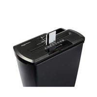 Amazon Basics 8-Sheet Strip Cut Paper With CD and Credit Card Shredder With 12 Liter Waste Basket Capacity - Black