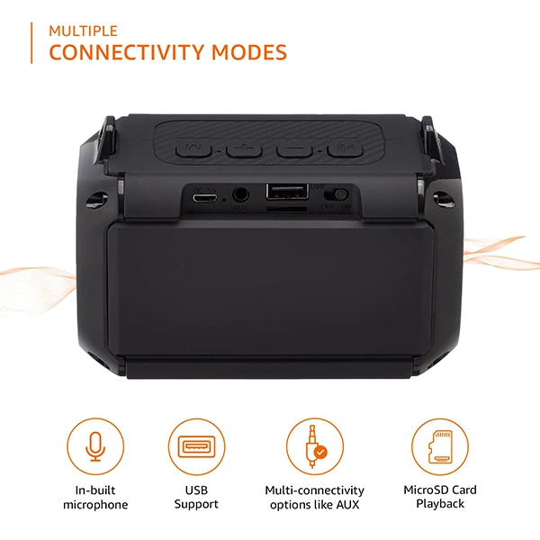 Amazon Basics 9W Bluetooth Speaker - Black - Black