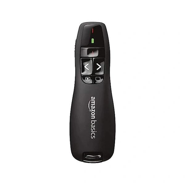 Amazon Basics Wireless Laser Controller for Presentation, with USB Receiver and Battery Indicator