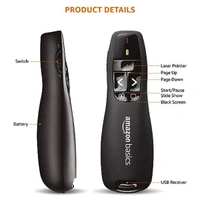 Amazon Basics Wireless Laser Controller for Presentation, with USB Receiver and Battery Indicator