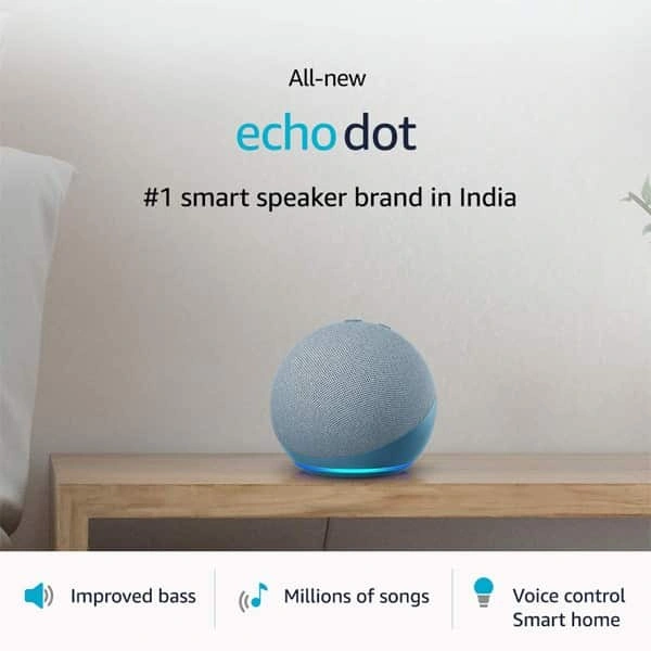 Amazon Echo Dot (4th Gen) Smart Speaker with Alexa - Black - Black
