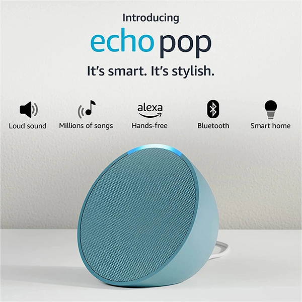 Amazon Echo Pop Smart Speaker With Alexa And Bluetooth - Green - Green