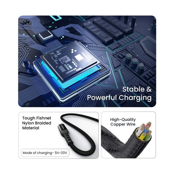 Ambrane 1.2 Meter Type C Cable - Black