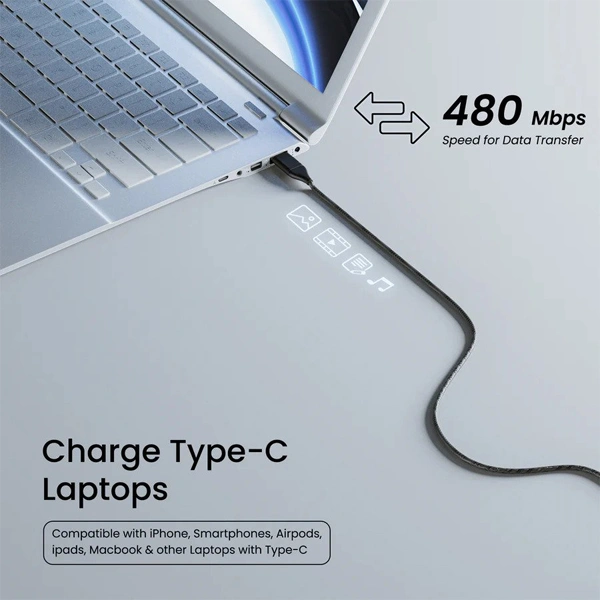 Ambrane 1.5 Meter 4-In-1 Braided Cable