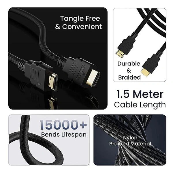 Ambrane 1.5 Meter HDMI Cable