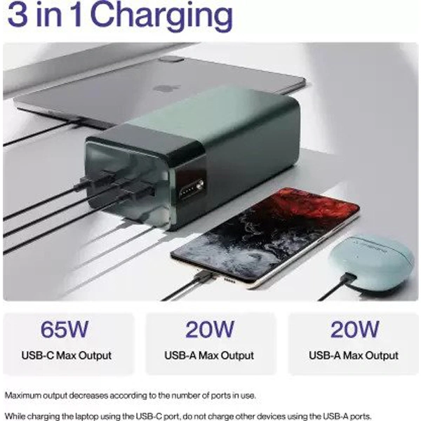 Ambrane 40000mAh 65W Powerbank Fast Charging Li-Polymer