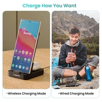 Ambrane Aerosync Quad Wireless 4 in 1 Power Bank with Mobile Stand - Black