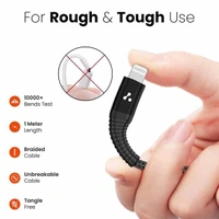 Ambrane AMC-10 MFI Certified Lightning Braided Cable