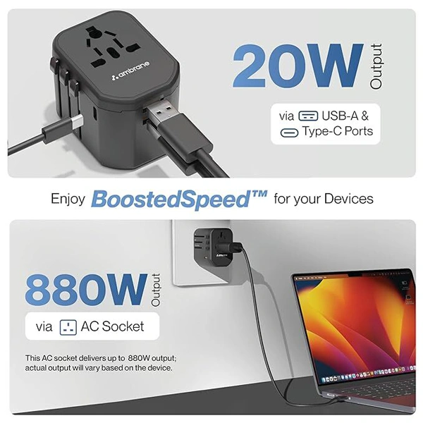 Ambrane ATA-01 Universal Travel Adapter