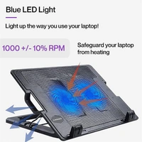 Ambrane ChillPad Cooling Pad Powerful Dual Fan