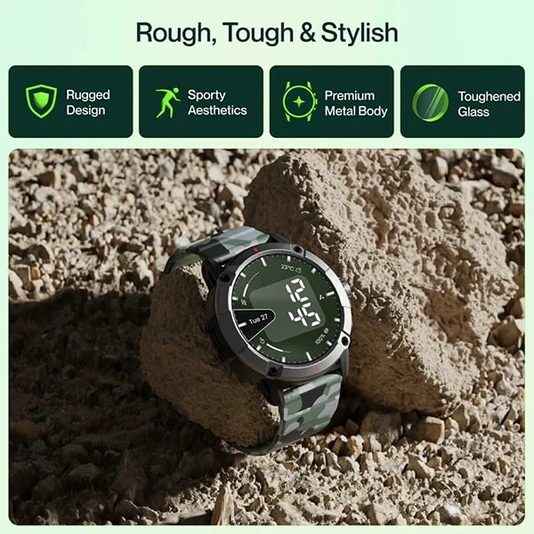 Ambrane Crest Pro Smart Watch - Black - Black