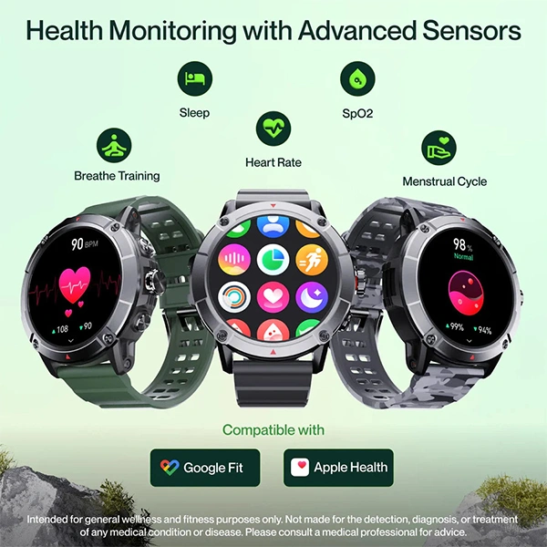 Ambrane Crest Pro Smart Watch - Black - Black