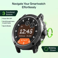 Ambrane Crest Pro Smart Watch - Black - Black