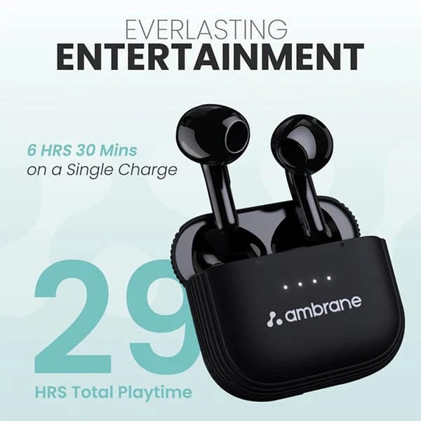 Ambrane Dots Tune True Wireless Earbuds - White - White