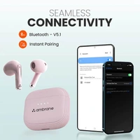 Ambrane Dots Tune True Wireless Earbuds - White - White
