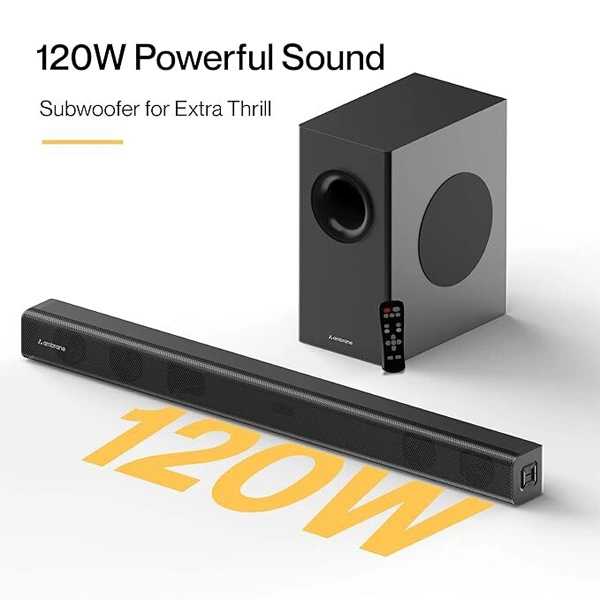 Ambrane Evoke Bar 120 W Bluetooth Soundbar