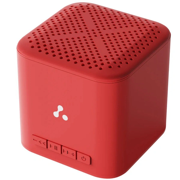 Ambrane Evoke Cube Plus Bluetooth Speaker - Red - Red