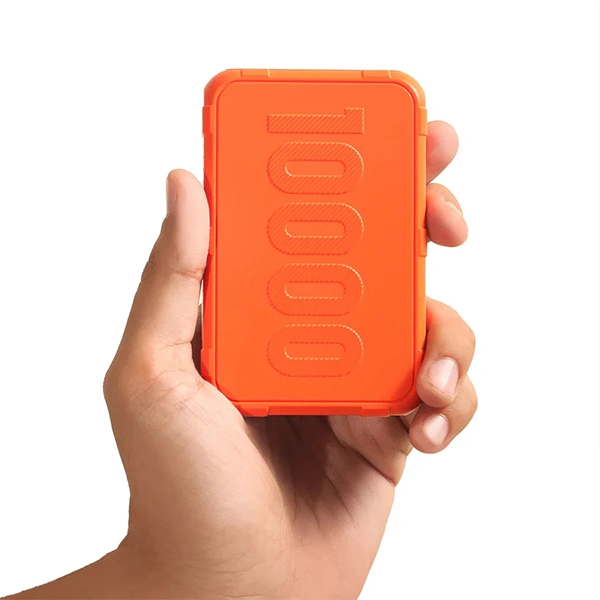 Ambrane Force 10K Rugged Slim Fast Charging Power Bank - Orange - Orange
