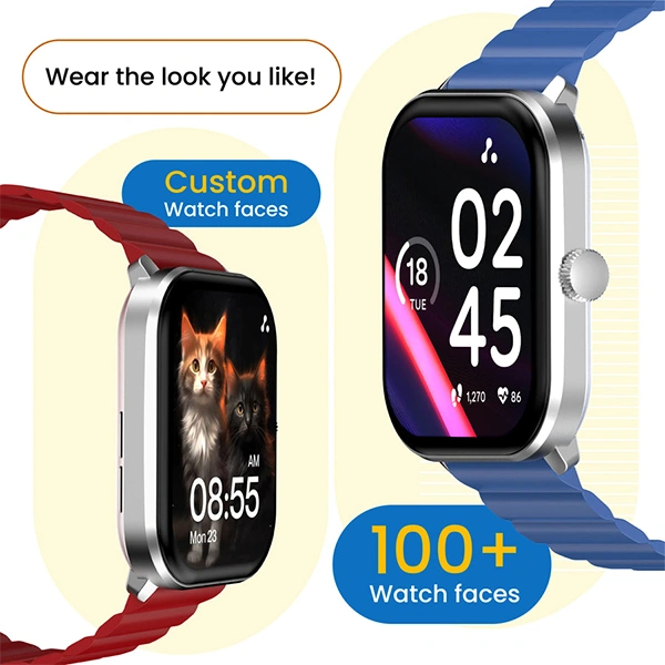 Ambrane Glaze+ BT Calling Smartwatch - Black - Black