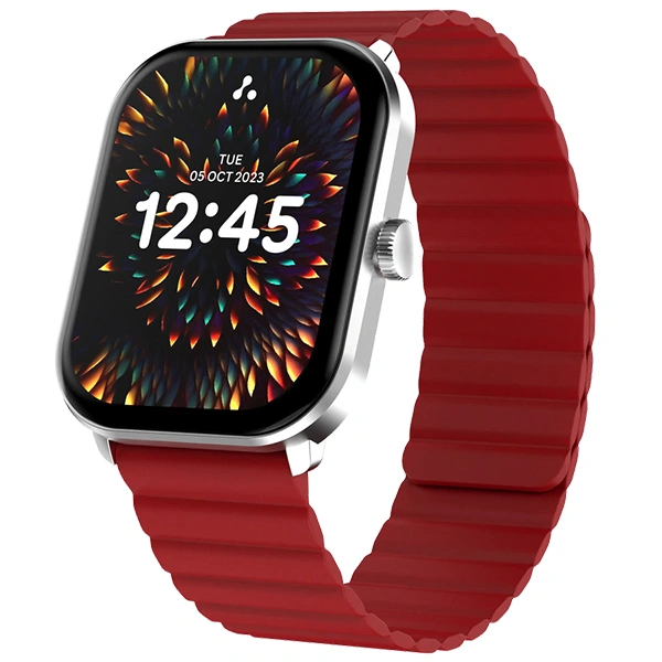 Ambrane Glaze+ BT Calling Smartwatch - Maroon - Maroon