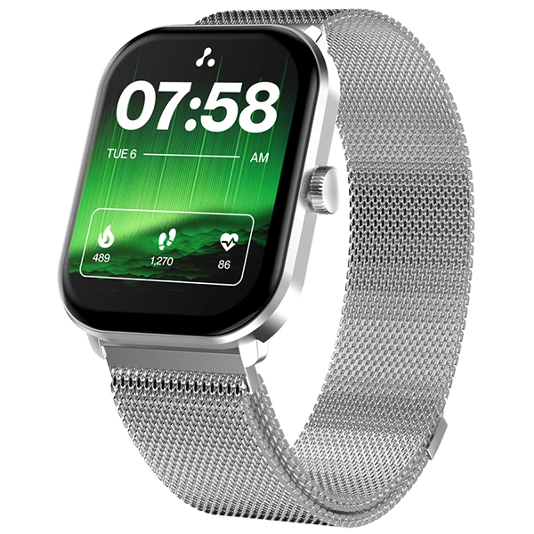Ambrane Glaze+ BT Calling Smartwatch - SILVER METALLIC - SILVER METALLIC