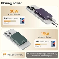 Ambrane Mini Strong Magnetic Wireless Power Bank