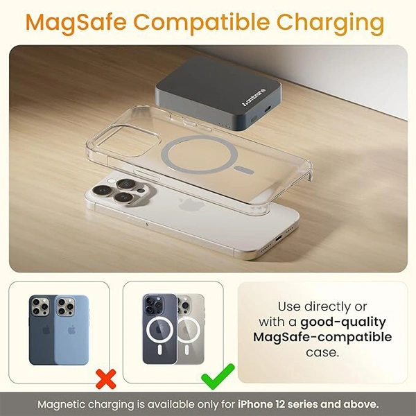 Ambrane Mini Strong Magnetic Wireless Power Bank