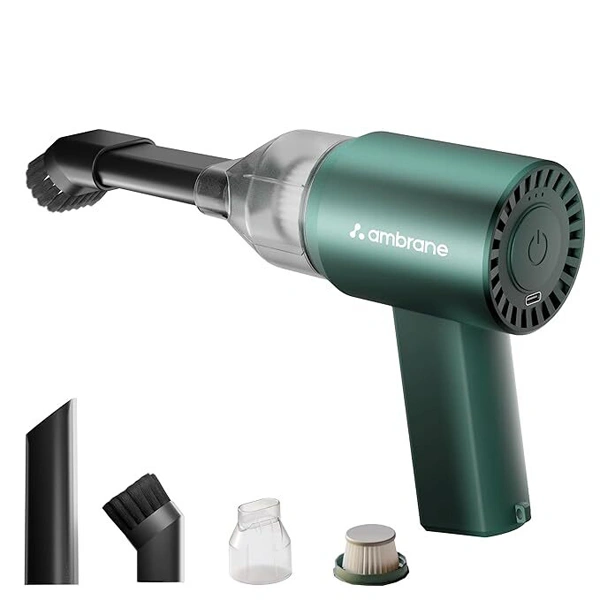 Ambrane MiniVac 01 Portable Cordless Vacuum Cleaner - Green - Green