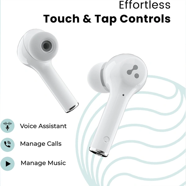 Ambrane NeoBuds 33 True Wireless in Ear Earbuds with Mic - White - White