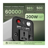 Ambrane PowerHub 200 60000mAh Battery Capacity - Grey