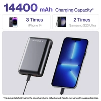Ambrane Powerlit Boost 14400mAh 60W BoostedSpeed Power Bank - Black - Black