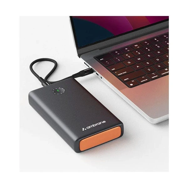 Ambrane Powerlit Ultra 25000mAh 100W BoostedSpeed Power Bank - Black