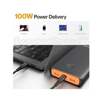 Ambrane Powerlit Ultra 25000mAh 100W BoostedSpeed Power Bank - Black
