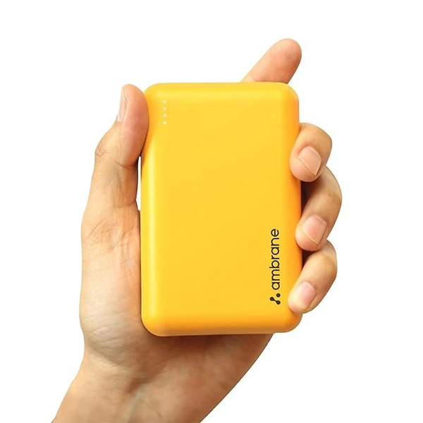 Ambrane Powerlit XL Lite 20000 mAh Mini Power Bank - Yellow - Yellow