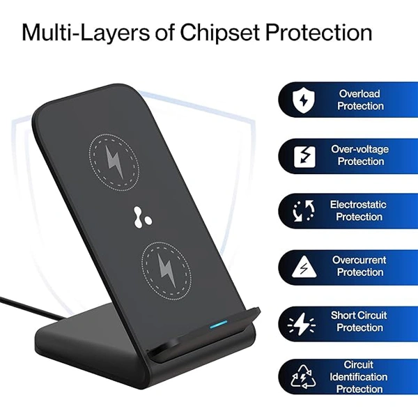 Ambrane PowerPod 15W Wireless BoostedSpeed Wireless Charger