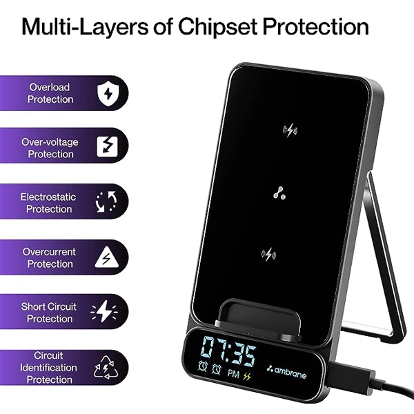 Ambrane Powerpod Pro 15W BoostedSpeed Wireless Charger