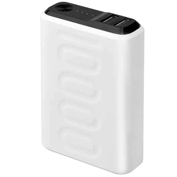 Ambrane PP-102 10000 mAh Power Bank - White - White