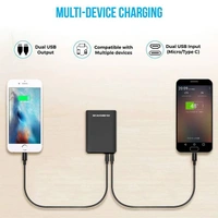 Ambrane PP-102 10000 mAh Power Bank - White - White