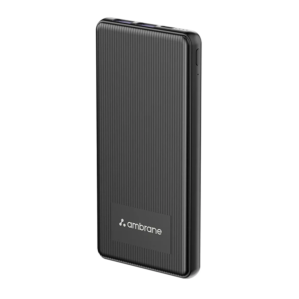 Ambrane PP-127 10K mAh Power Bank - Black, Green, Purple