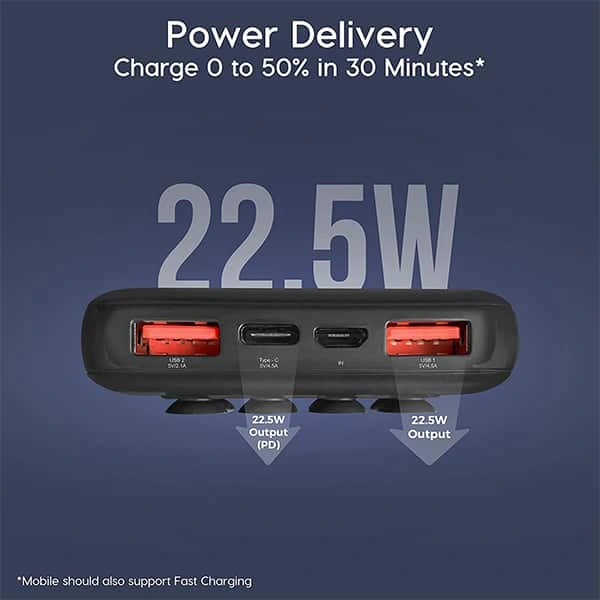 Ambrane PW-38 10000 mAh Wireless Powerbank