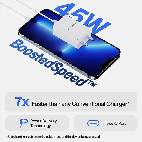 Ambrane RAAP 45 45W BoostedSpeed Charger