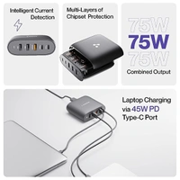 Ambrane RAAP HUB 75 75W BoostedSpeed Charger