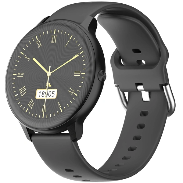Ambrane Sphere Smartwatch with 450 Nits Brightness Lucid Display™ - Black - Black