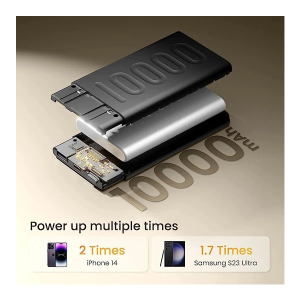Ambrane Stylo 10k 10000mAh Polymer Battery Powerbank - Black