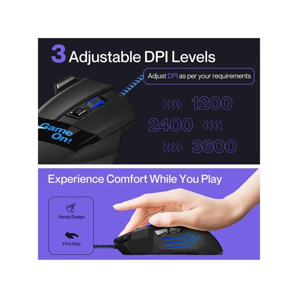 Ambrane Trone Gaming Mouse - Black
