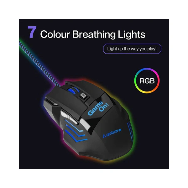 Ambrane Trone Gaming Mouse - Black