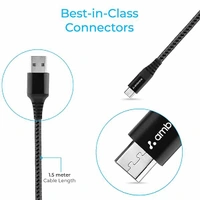 Ambrane Unbreakable 3A Fast Charging USB Cable